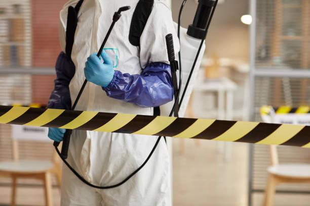 Professional Biohazard Cleanup technician working in Upland, IN